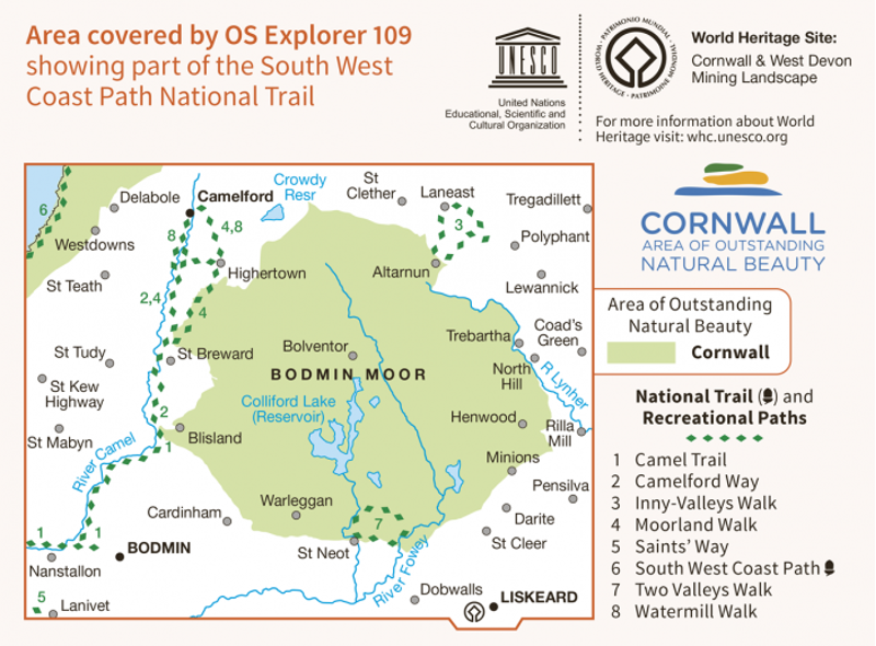 OS Explorer Map 109 -  Bodmin Moor-2